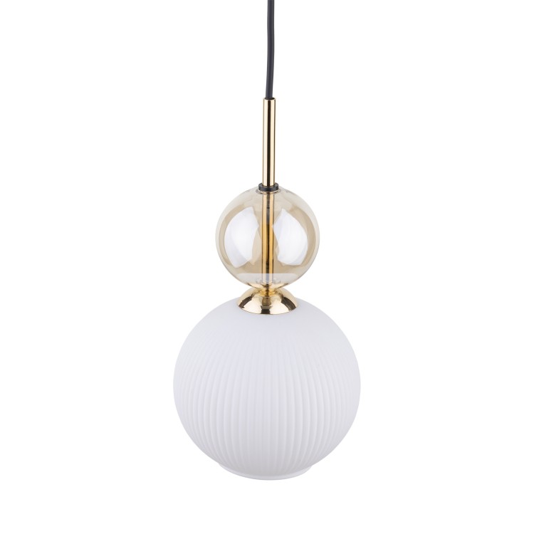 SOPHIA COGNAC WHITE Lampa wisząca 1XE14 11590 TK Lighting Czarny, Złoty Biały