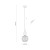SOPHIA COGNAC WHITE Lampa wisząca 1XE14 11590 TK Lighting Czarny, Złoty Biały
