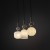 SOPHIA COGNAC WHITE Lampa wisząca 3XE14 11591 TK Lighting Czarny, Złoty Biały