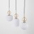 SOPHIA COGNAC WHITE Lampa wisząca 3XE14 11591 TK Lighting Czarny, Złoty Biały