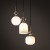 SOPHIA COGNACWHITE Lampa wisząca 3XE14 11592 TK Lighting Czarny, Złoty Biały
