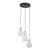 SOPHIA COGNACWHITE Lampa wisząca 3XE14 11592 TK Lighting Czarny, Złoty Biały