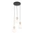 SOPHIA COGNACWHITE Lampa wisząca 3XE14 11592 TK Lighting Czarny, Złoty Biały