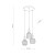 SOPHIA COGNACWHITE Lampa wisząca 3XE14 11592 TK Lighting Czarny, Złoty Biały