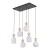 SOPHIA COGNAC WHITE Lampa wisząca 6XE14 11594 TK Lighting Czarny, Złoty Biały