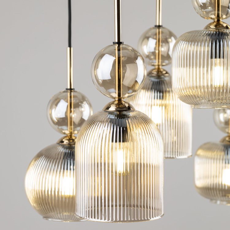 SOPHIA COGNAC Lampa wisząca 6XE14 11044 TK Lighting Bursztyn
