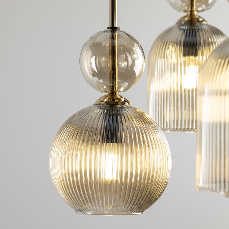 SOPHIA COGNAC Lampa wisząca 6XE14 11044 TK Lighting Bursztyn