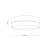 CALMA Lampa sufitowa 600 11599 TK Lighting Biały Słomkowy
