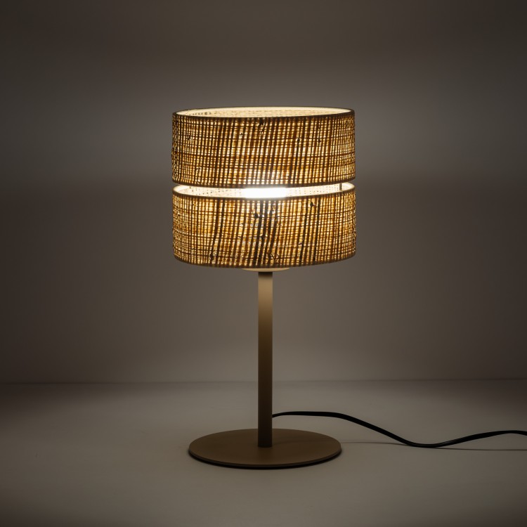 CALMA Lampka nocna 1XE27 16178 TK Lighting Sabia Słomkowy