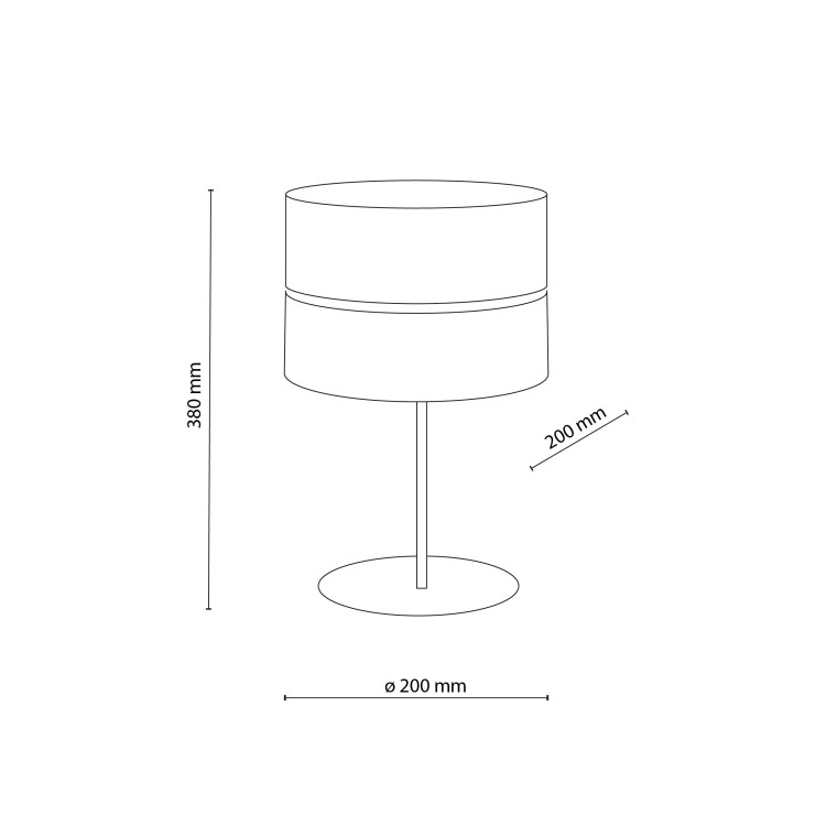 CALMA Lampka nocna 1XE27 16178 TK Lighting Sabia Słomkowy