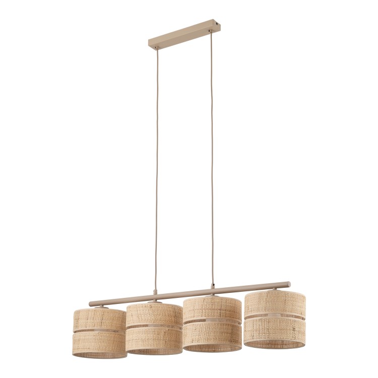 CALMA Lampa wisząca 4XE27 11603 TK Lighting Sabia Słomkowy