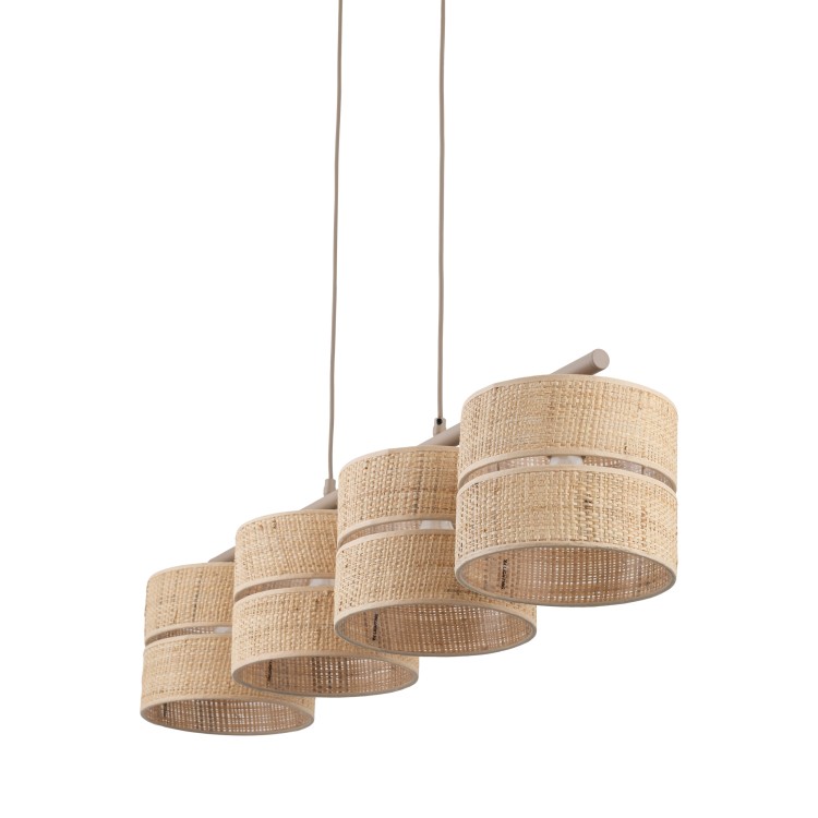 CALMA Lampa wisząca 4XE27 11603 TK Lighting Sabia Słomkowy