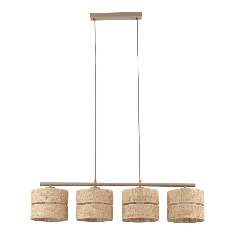 CALMA Lampa wisząca 4XE27 11603 TK Lighting Sabia Słomkowy