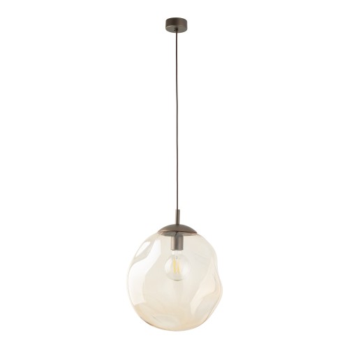 LAVA L BROWN Lampa wisząca 1XE27 11324 TK Lighting Brąz Bursztynowy