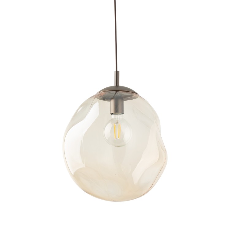 LAVA L BROWN Lampa wisząca 1XE27 11324 TK Lighting Brąz Bursztynowy