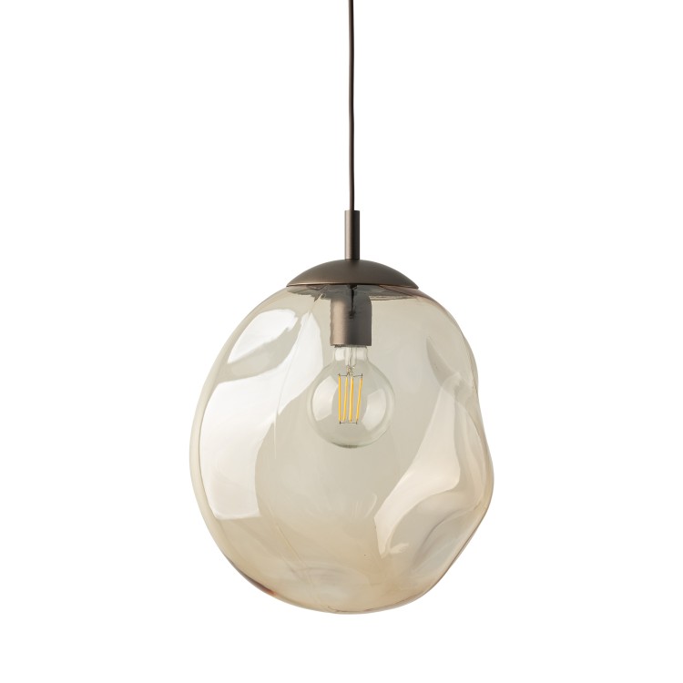 LAVA L BROWN Lampa wisząca 1XE27 11324 TK Lighting Brąz Bursztynowy