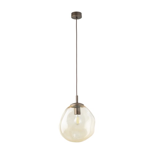 LAVA M BROWN Lampa wisząca 1XE27 11326 TK Lighting Brąz Koniak