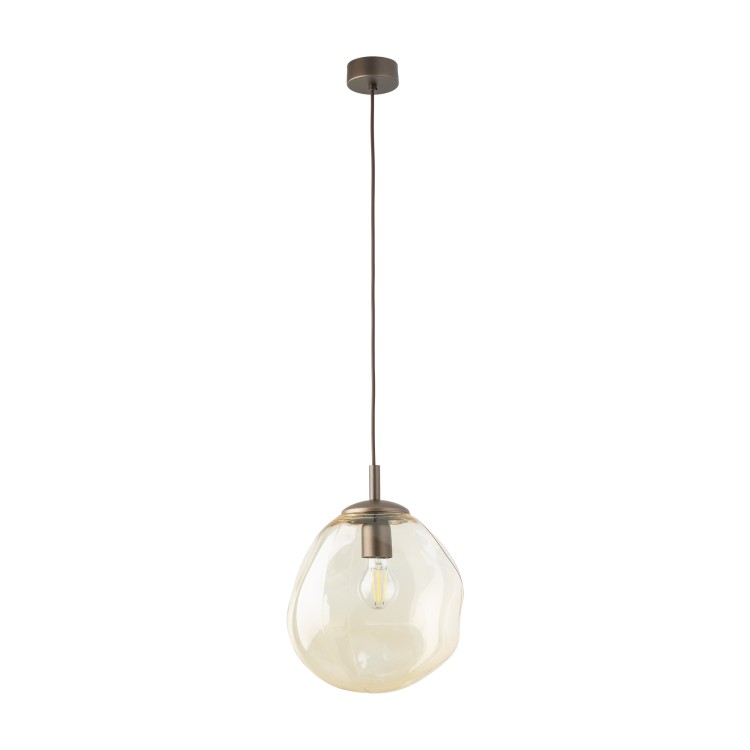 LAVA M BROWN Lampa wisząca 1XE27 11326 TK Lighting Brąz Koniak