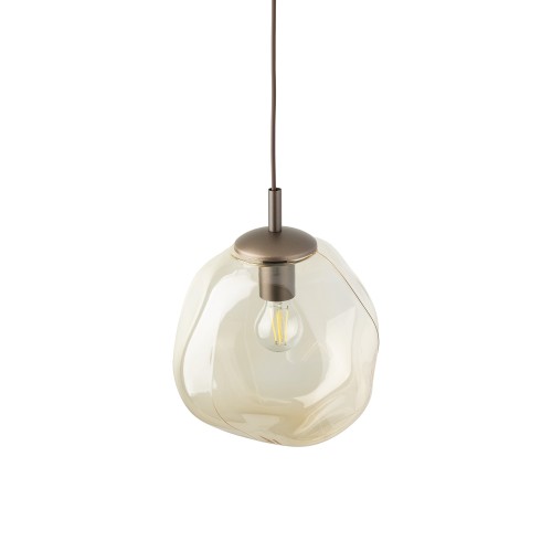 LAVA M BROWN Lampa wisząca 1XE27 11326 TK Lighting Brąz Koniak