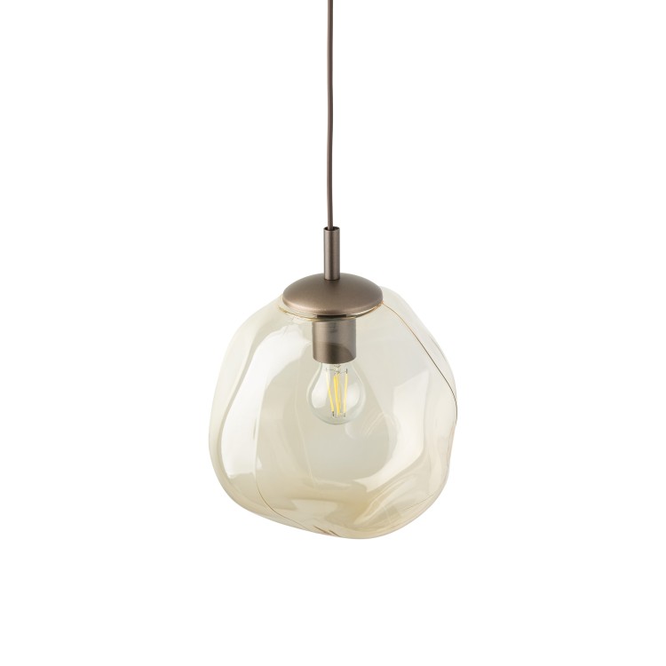 LAVA M BROWN Lampa wisząca 1XE27 11326 TK Lighting Brąz Koniak