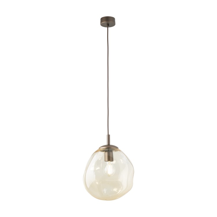 LAVA M BROWN Lampa wisząca 1XE27 11326 TK Lighting Brąz Koniak