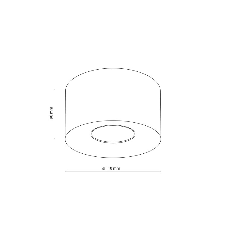 ORION S NEW BROWN 1XGU10 11340 TK Lighting Brąz Brązowy