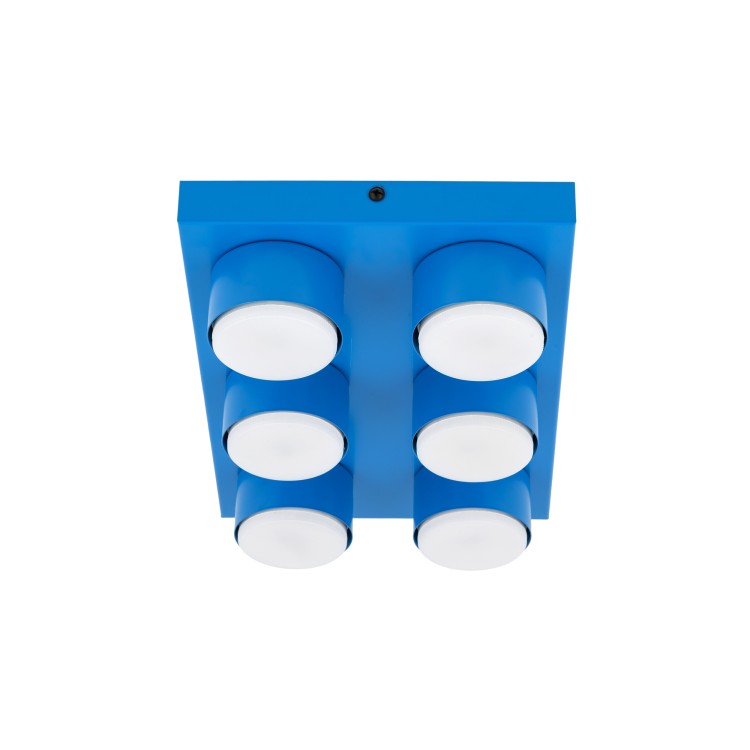 BRIX BLUE Lampa sufitowa 6XGX53 11285 TK Lighting Niebieski Niebieski