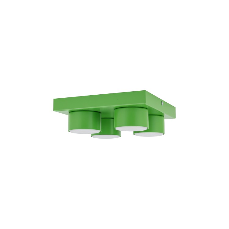 BRIX GREEN Lampa sufitowa 4XGX53 11287 TK Lighting Zielony Zielony