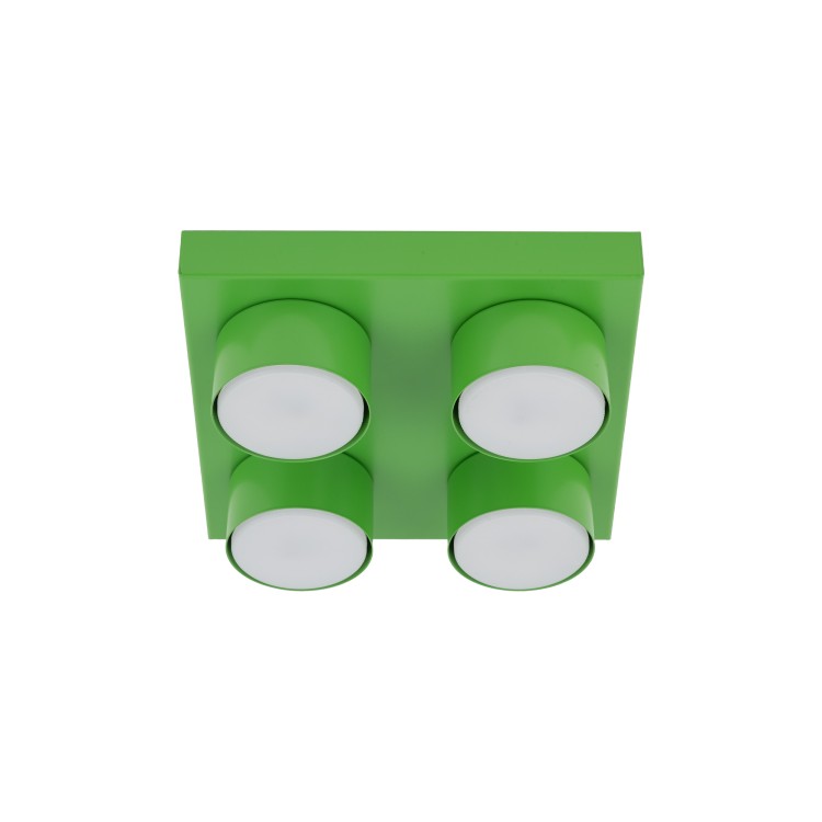 BRIX GREEN Lampa sufitowa 4XGX53 11287 TK Lighting Zielony Zielony