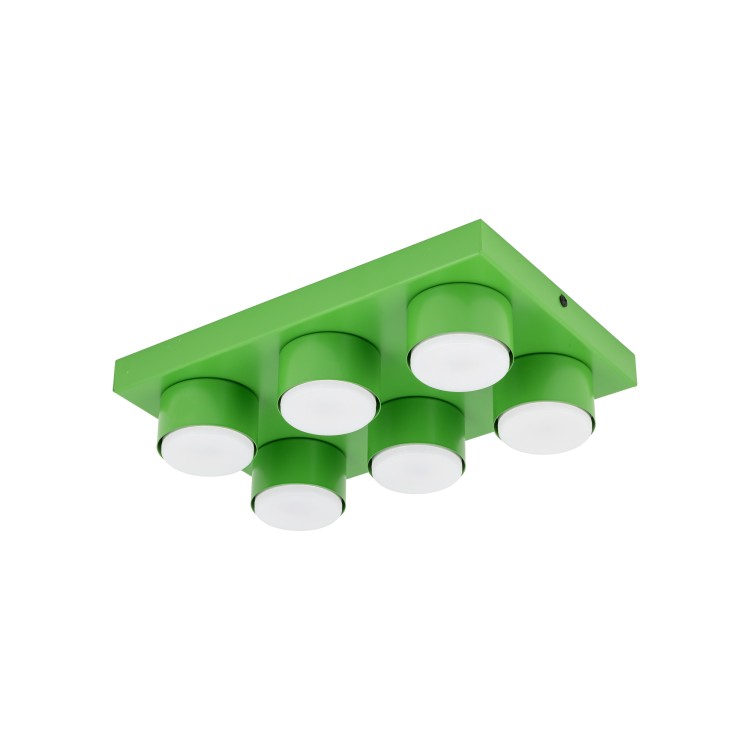 BRIX GREEN Lampa sufitowa 6XGX53 11288 TK Lighting Zielony Zielony