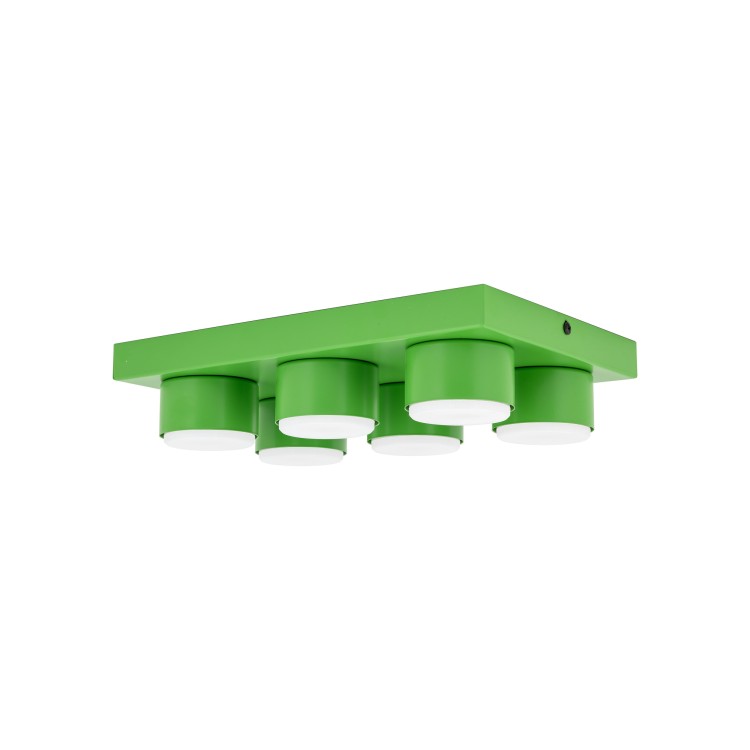BRIX GREEN Lampa sufitowa 6XGX53 11288 TK Lighting Zielony Zielony