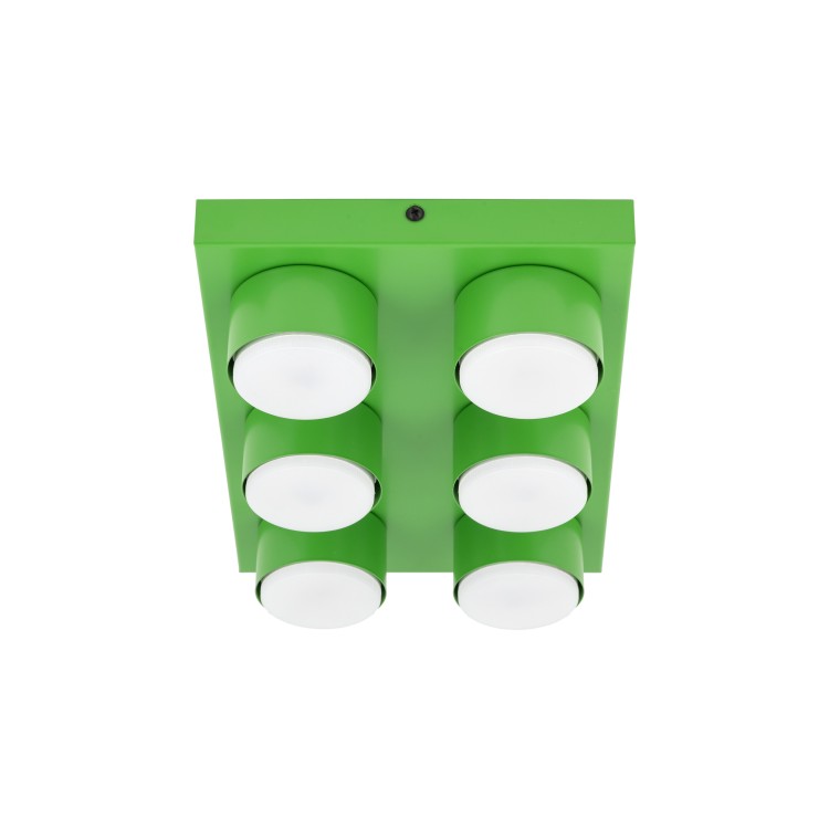 BRIX GREEN Lampa sufitowa 6XGX53 11288 TK Lighting Zielony Zielony