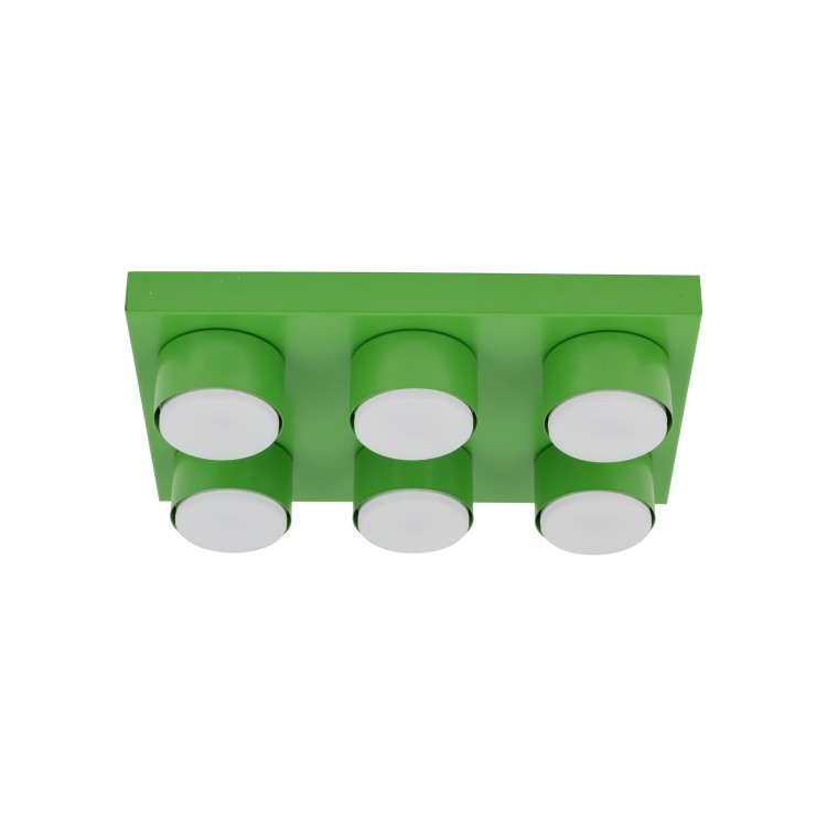 BRIX GREEN Lampa sufitowa 6XGX53 11288 TK Lighting Zielony Zielony