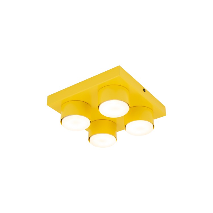 BRIX YELLOW Lampa sufitowa 4XGX53 11290 TK Lighting Żółty Żółty