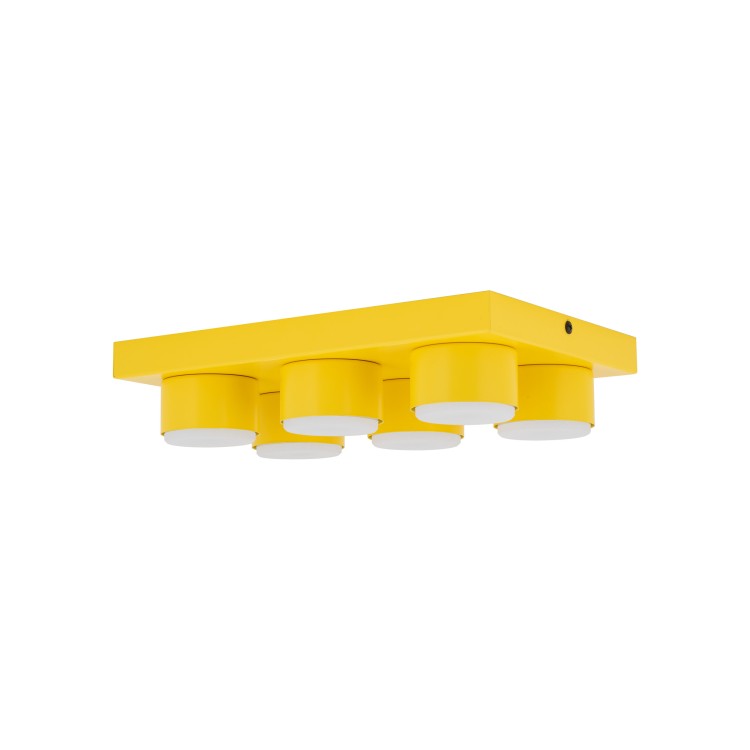 BRIX YELLOW Lampa sufitowa 6XGX53 11291 TK Lighting Żółty Żółty