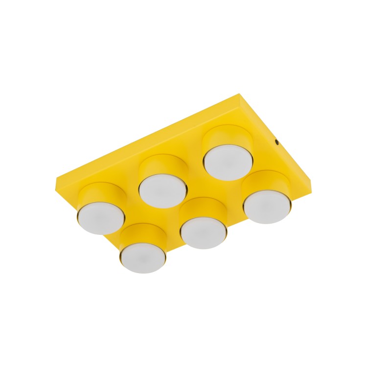 BRIX YELLOW Lampa sufitowa 6XGX53 11291 TK Lighting Żółty Żółty