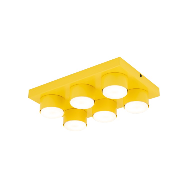 BRIX YELLOW Lampa sufitowa 6XGX53 11291 TK Lighting Żółty Żółty
