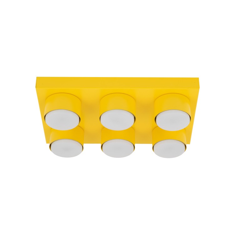 BRIX YELLOW Lampa sufitowa 6XGX53 11291 TK Lighting Żółty Żółty