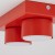 BRIX RED Lampa sufitowa 2XGX53 11292 TK Lighting Czerwony Czerwony