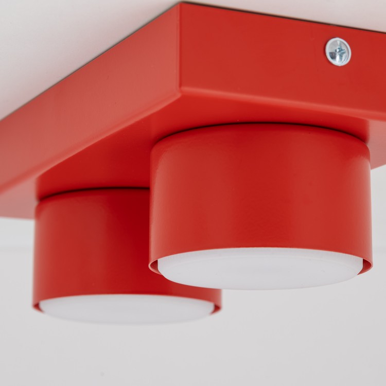 BRIX RED Lampa sufitowa 2XGX53 11292 TK Lighting Czerwony Czerwony
