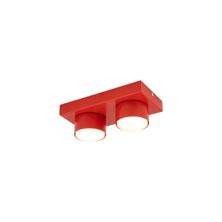 BRIX RED Lampa sufitowa 2XGX53 11292 TK Lighting Czerwony Czerwony