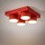BRIX RED Lampa sufitowa 4XGX53 11293 TK Lighting Czerwony Czerwony