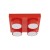 BRIX RED Lampa sufitowa 4XGX53 11293 TK Lighting Czerwony Czerwony