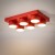 BRIX RED Lampa sufitowa 6XGX53 11294 TK Lighting Czerwony Czerwony