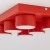 BRIX RED Lampa sufitowa 6XGX53 11294 TK Lighting Czerwony Czerwony