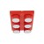 BRIX RED Lampa sufitowa 6XGX53 11294 TK Lighting Czerwony Czerwony