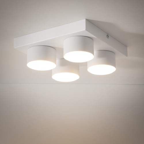 BRIX WHITE Lampa sufitowa 4XGX53 11296 TK Lighting Biały Biały
