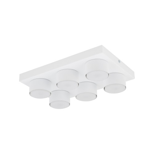 BRIX WHITE Lampa sufitowa 6XGX53 11297 TK Lighting Biały Biały