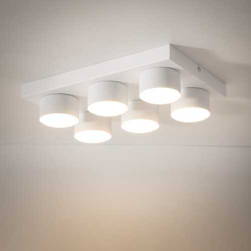 BRIX WHITE Lampa sufitowa 6XGX53 11297 TK Lighting Biały Biały