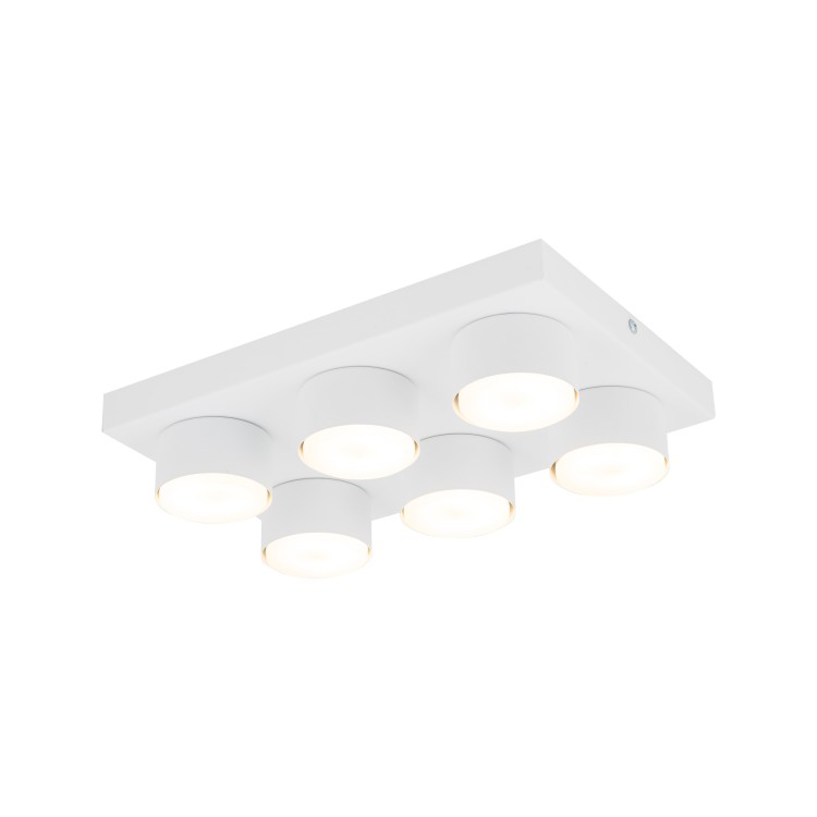BRIX WHITE Lampa sufitowa 6XGX53 11297 TK Lighting Biały Biały